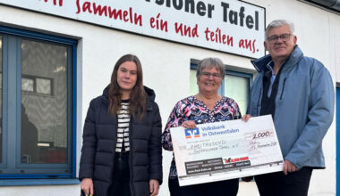 Verler Unternehmen spendet 10.000 Euro an die Tafeln