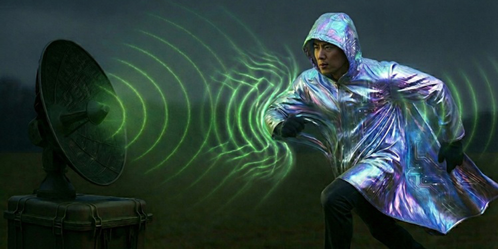 KI-generierte Darstellung des Unsichtbarkeitsumhangs