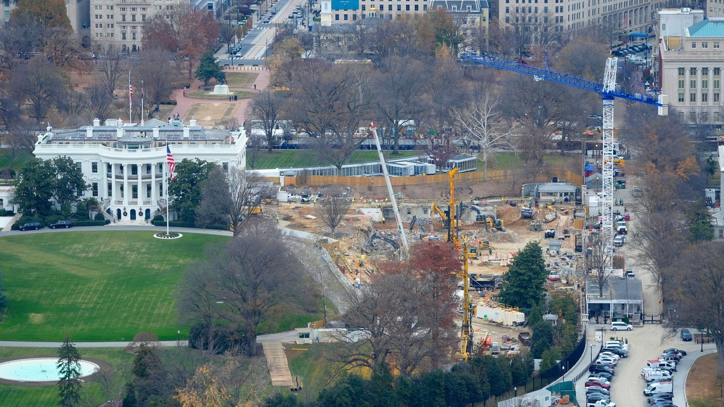 Nun gibt es eine Klage gegen den Bau von Trumps Ballsaal