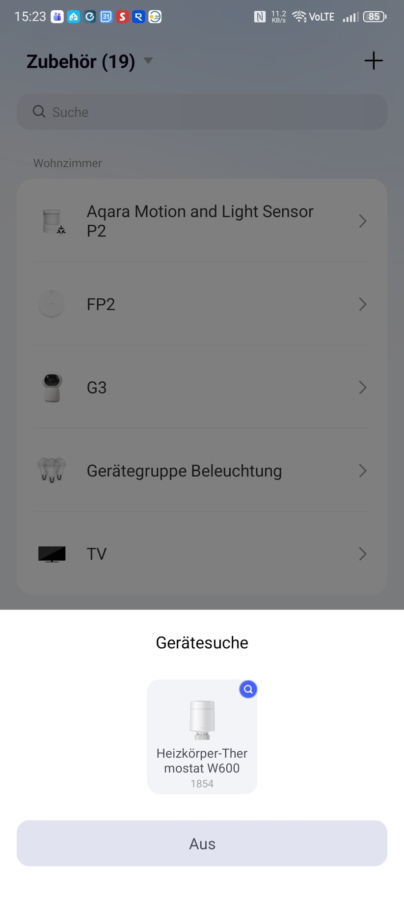 Aqara W600: Inbetriebnahme