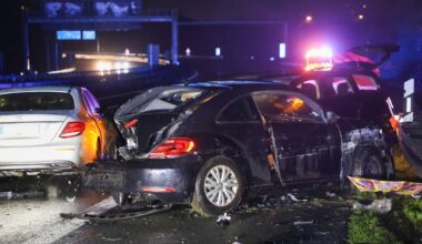Schwerer Unfall und Vollsperrung der A1
