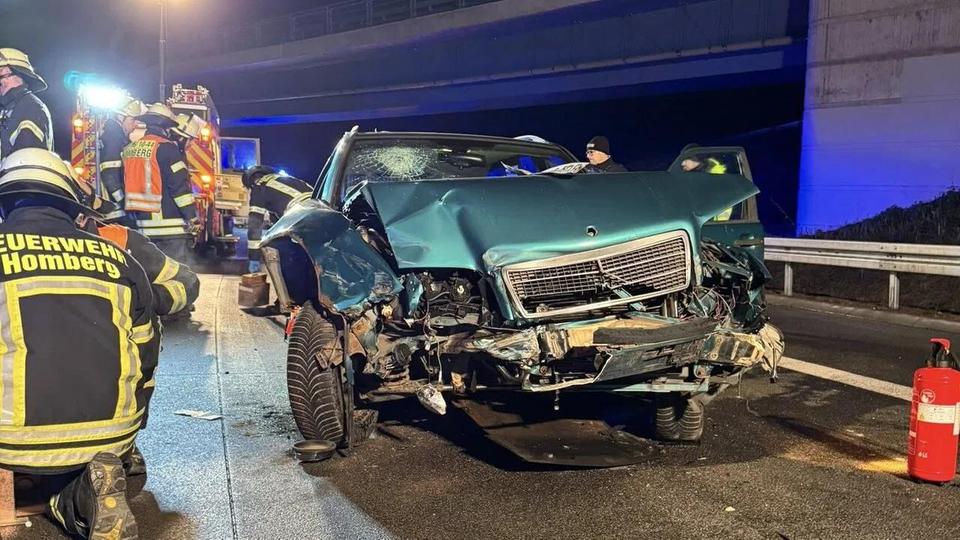 Schwerverletzter bei Unfall auf A49 bei Homberg ➤ Hessen am Morgen: Die Nachrichten im Ticker