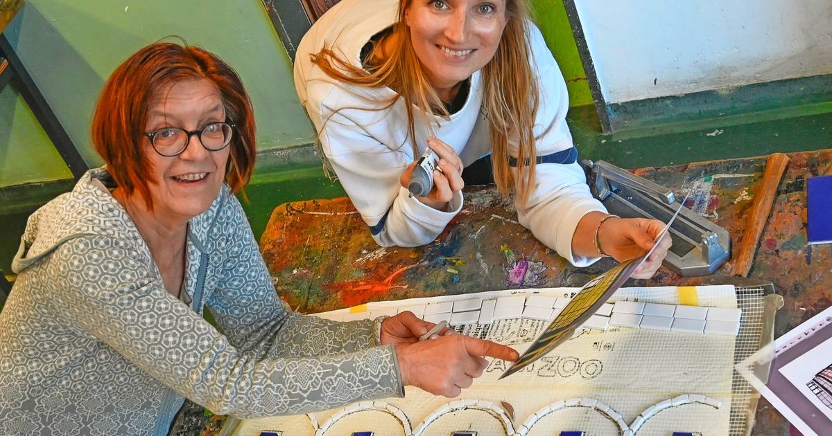 Mosaikkunst gegen den Angstraum Schultoilette