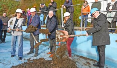 Der lang ersehnte erste Spatenstich zur Umgestaltung des Freibades Mirke