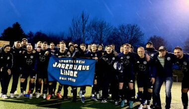 SV Jägerhaus-Linde überwintert auf einem Aufstiegsplatz