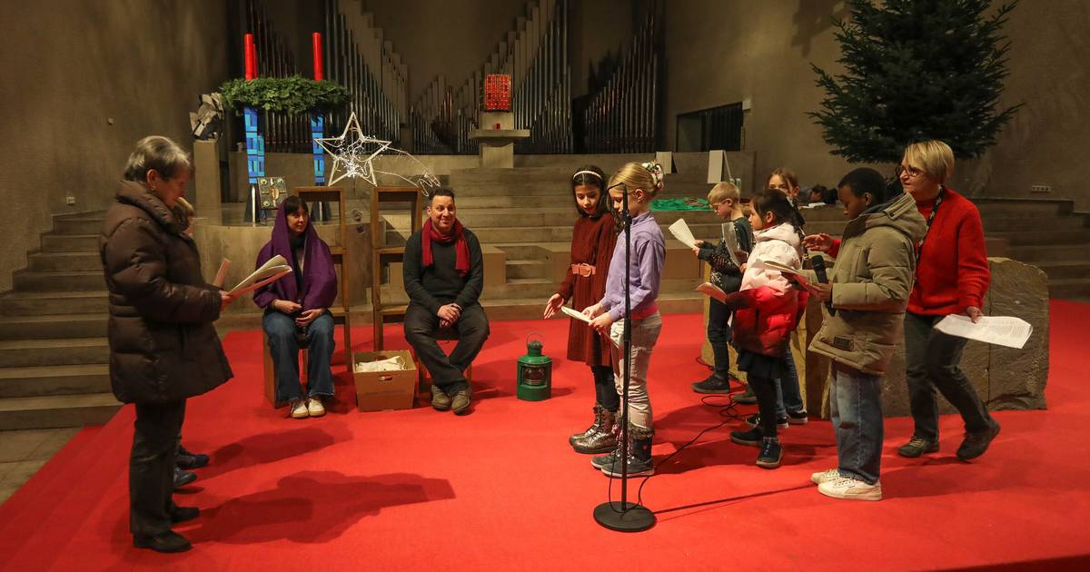 Düsseldorf: Krippenspiel-Probe in St. Paulus