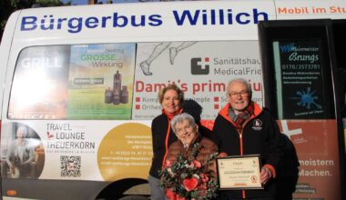Willich: Bürgerbusverein überrascht 222.222. Fahrgast