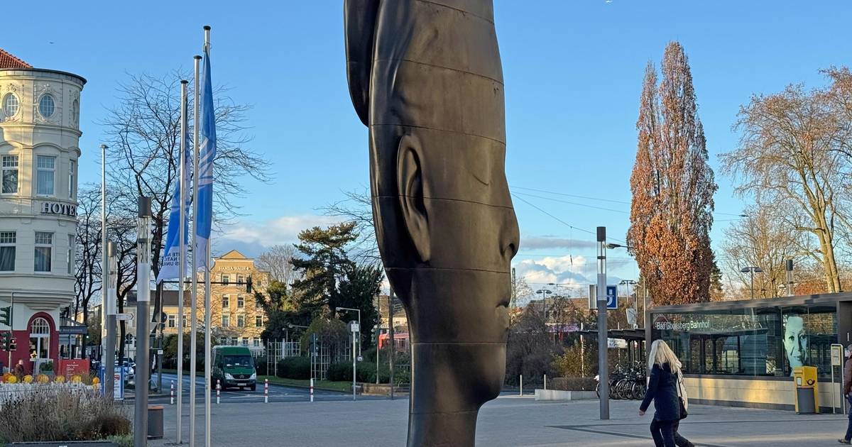 Bad Godesberg: Skulptur Laurelle - Bleuchtung wieder aufgehoben