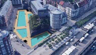 Schwimmbad für den Alten Hafen