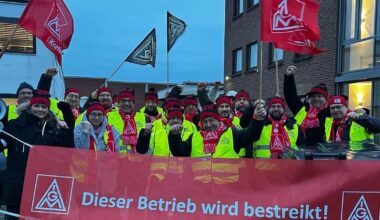 Warnstreik in Unternehmen in Willich