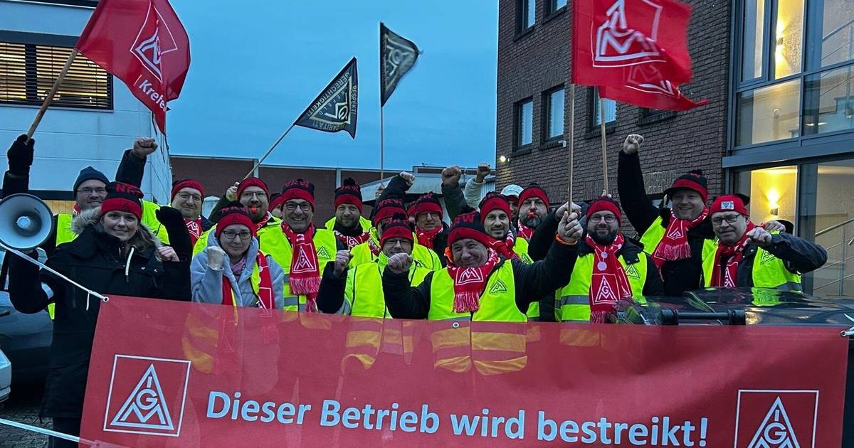 Warnstreik in Unternehmen in Willich