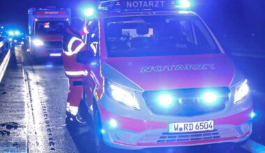 Zwei Schwerverletzte bei Unfall auf A1 in Wuppertal