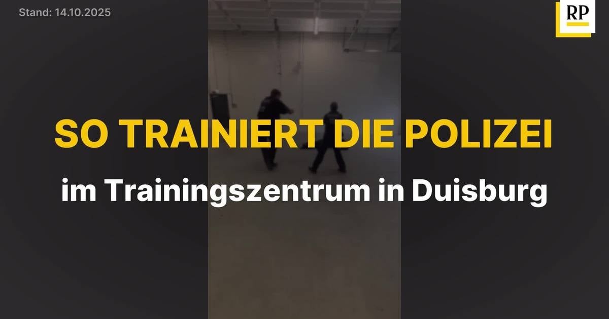 So trainiert die Polizei im Trainingszentrum in Duisburg