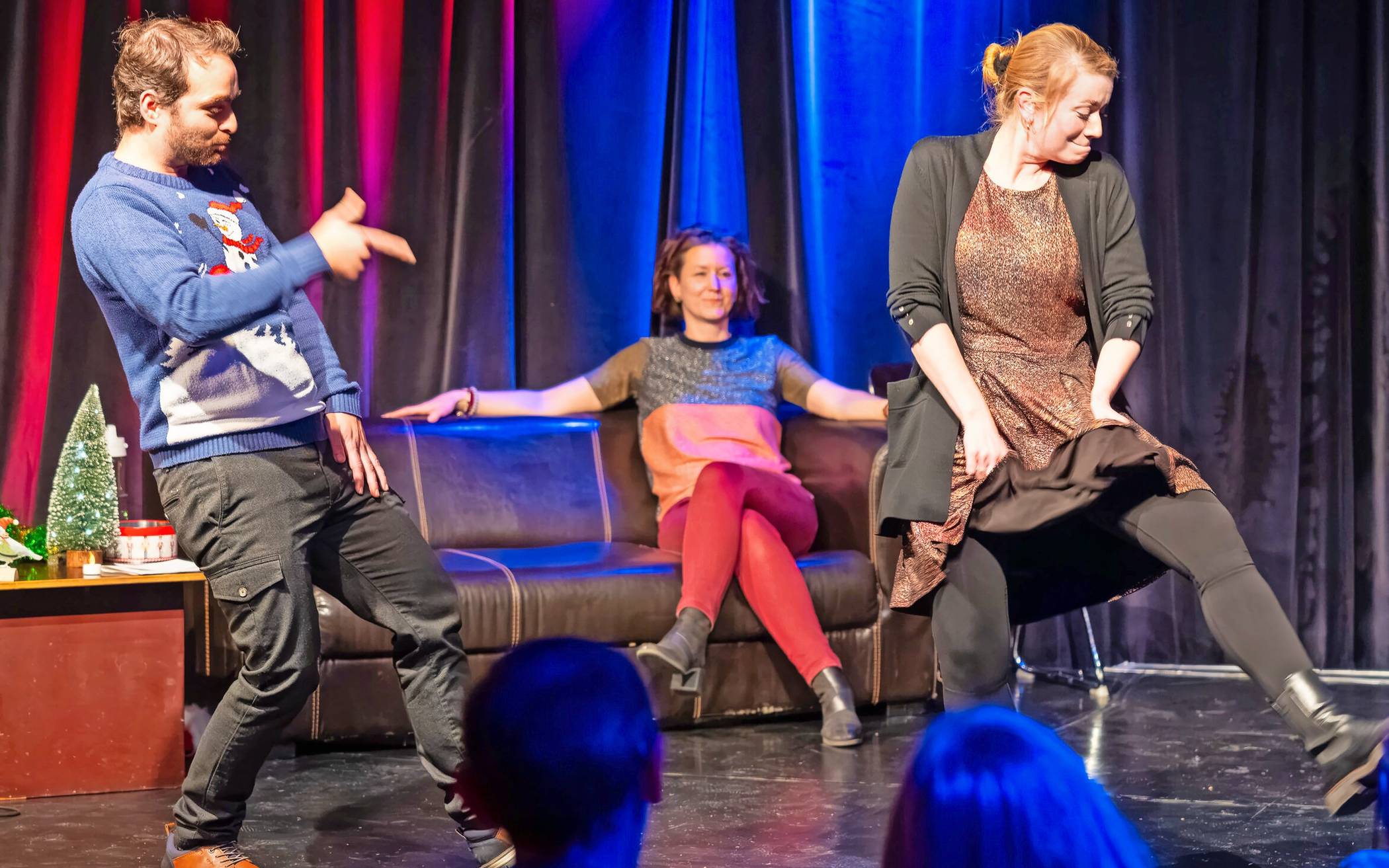  Die Schauspieler überzeugten mit Spontanität und kreativen Ideen.  