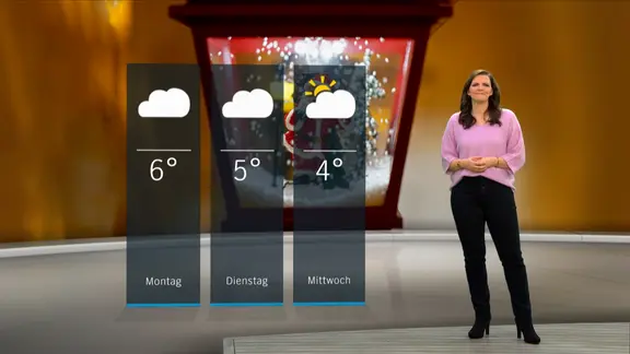 NDR Schleswig-Holstein Moderatorin Doreen Pelz mit der Wettervorhersage.