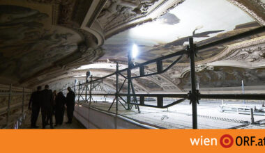 Klimt-Deckengemälde aus nächster Nähe - wien.ORF.at