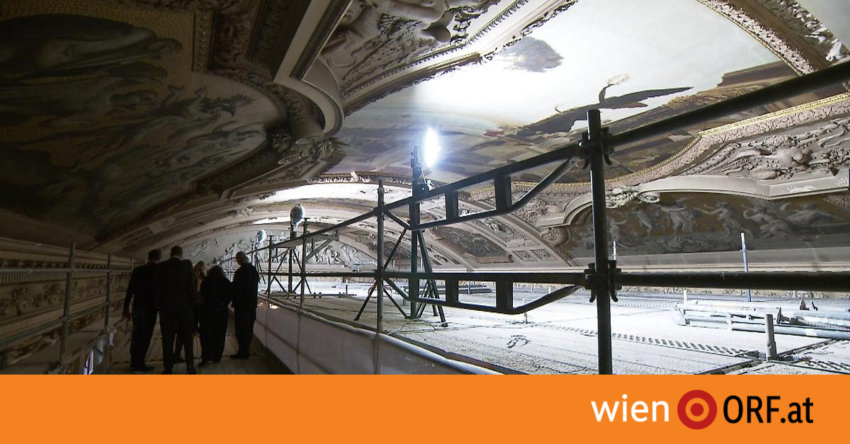 Klimt-Deckengemälde aus nächster Nähe - wien.ORF.at