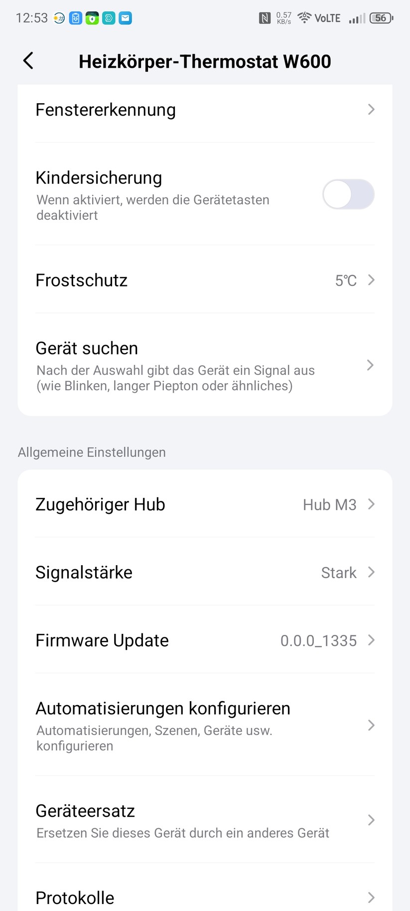 Aqara W600: Einstellungen, Kalibrierung