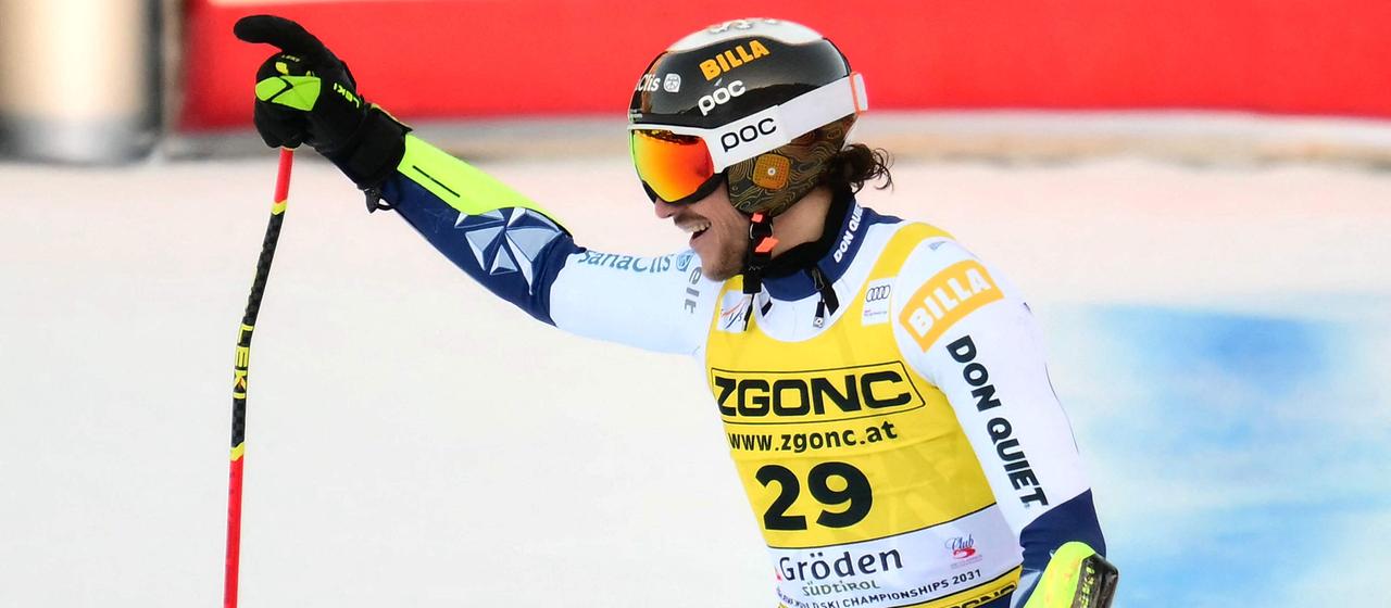 Jan Zabystran beim Super-G in Gröden