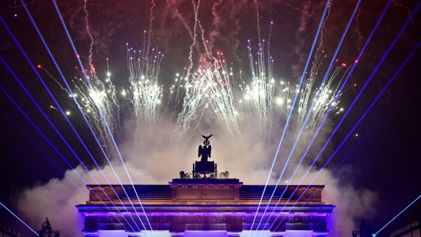 Silvester am Brandenburger Tor in Berlin