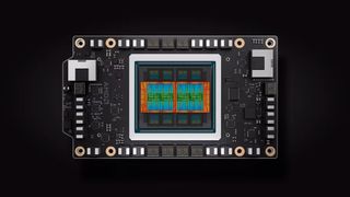 Die Instinct-GPUs der Serie MI350 von AMD sollen mit Nvidias Blackwell wenigstens mithalten und sie in einigen Bereichen sogar überholen.  (Bild: AMD)