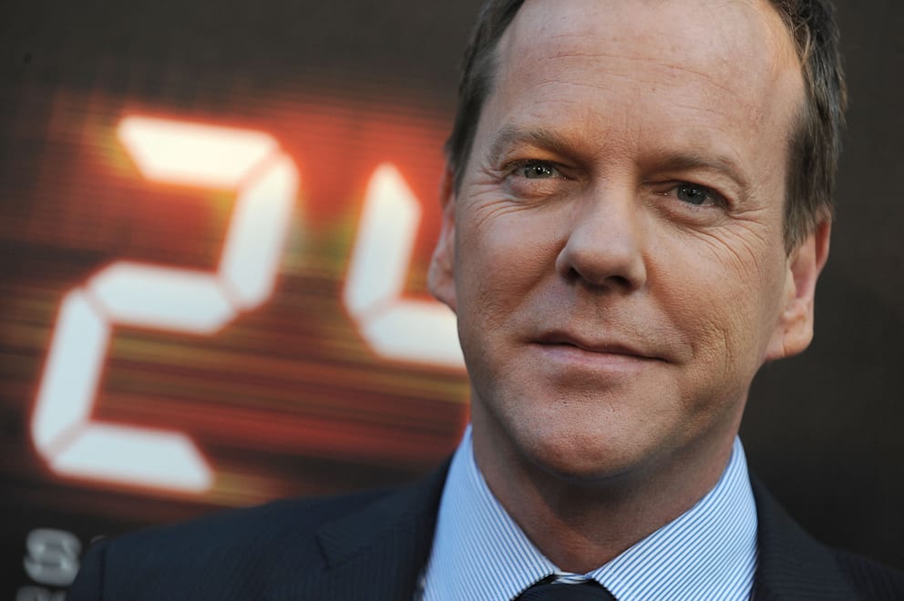 Sutherland wurde von XXXX bis XXXX als Geheimagent Jack Bauer in „24“ weltweiter TV-Kult