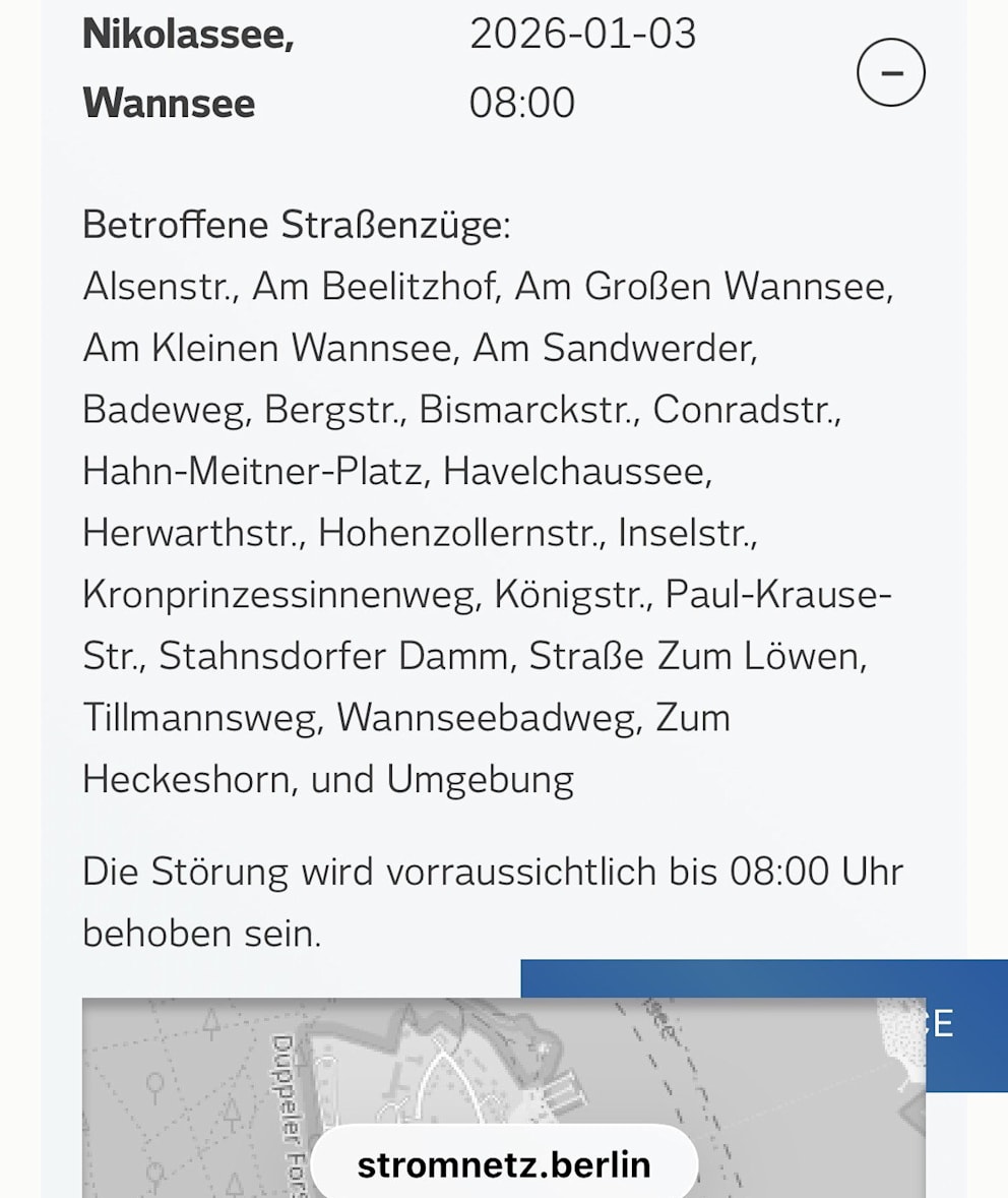 Am frühen Morgen hieß es noch, die Störung dauere nicht lange.