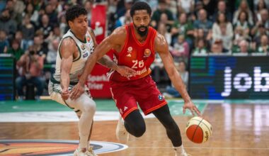 Familie geht vor: Spencer Dinwiddie. (Archivbild) Foto: Harald Tittel/dpa