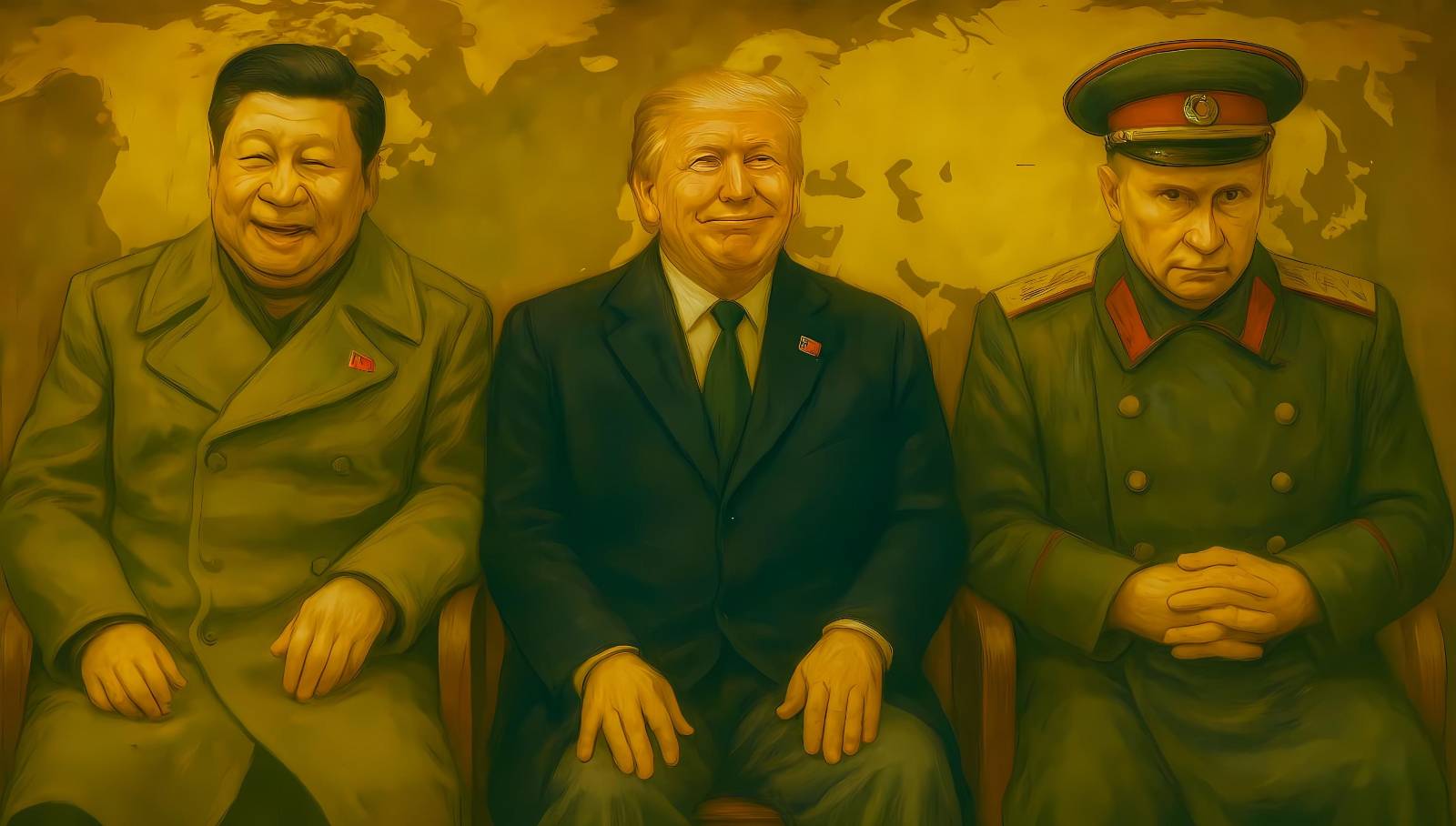 Xi Jinping, Donald Trump und Wladimir Putin – ©Militär Aktuell/Mader