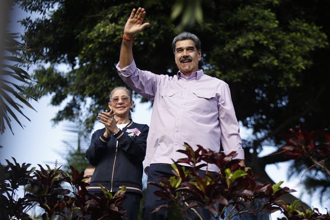 Nicolás Maduro während einer Kundgebung in Caracas am 13. November 2025.