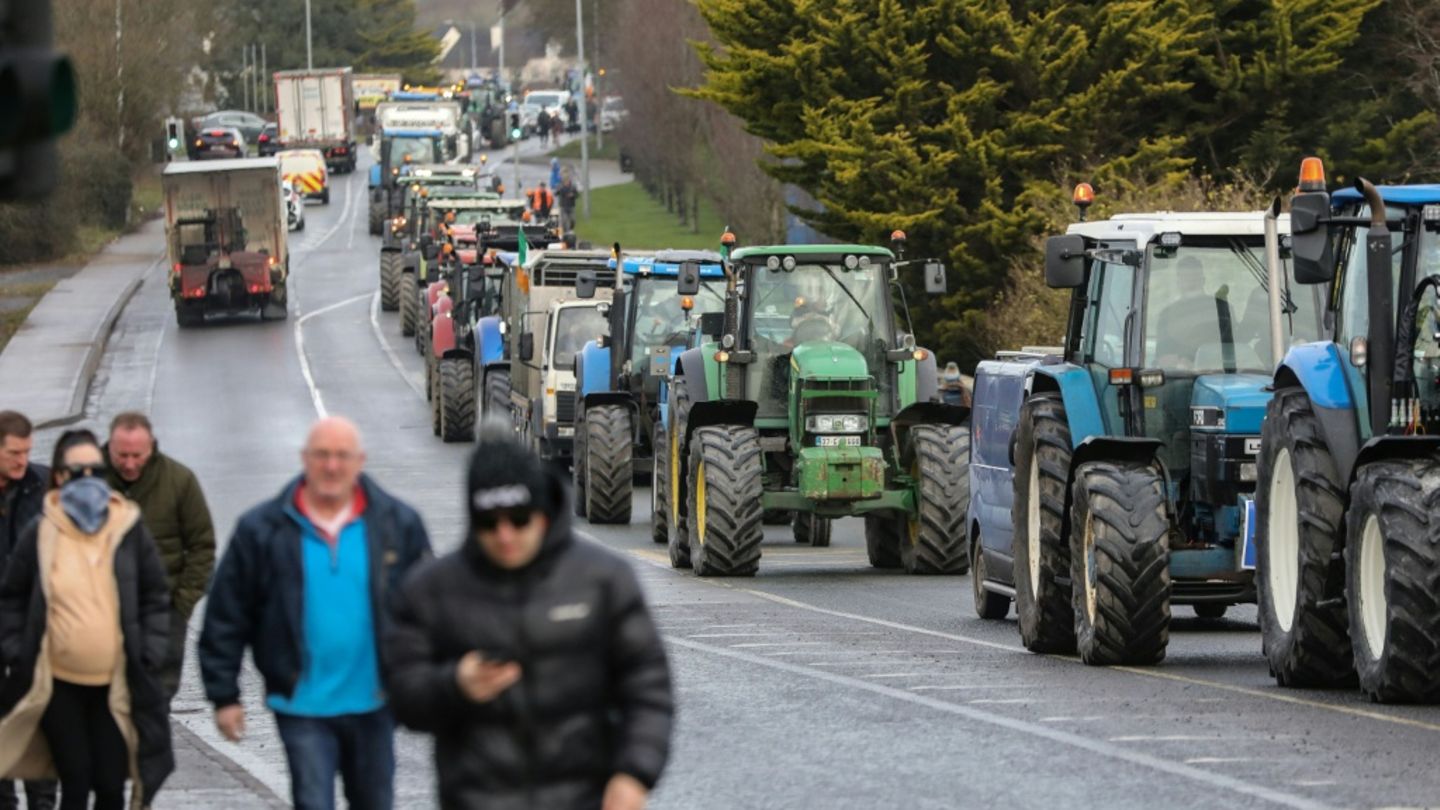Landwirte in Irland protestieren gegen EU-Mercosur-Handelsakommen