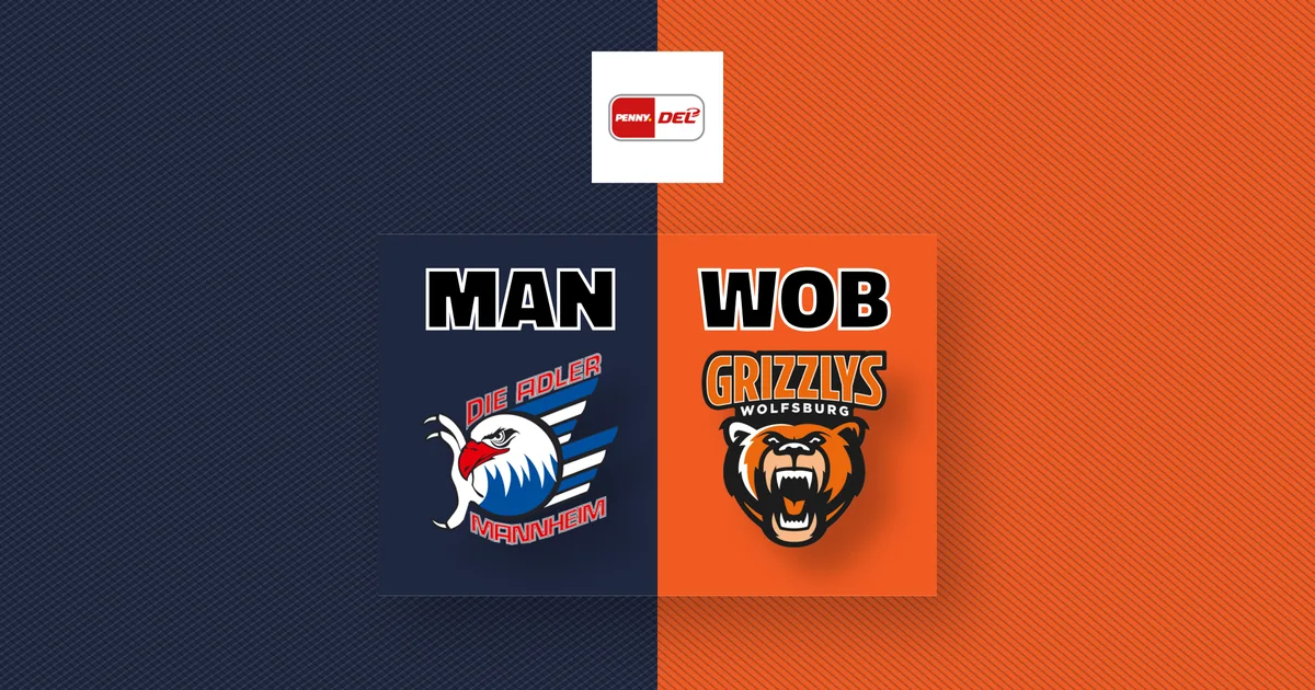 Liveticker Adler Mannheim - Grizzlys Wolfsburg