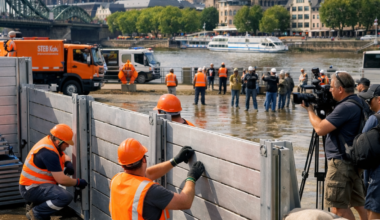 Köln übt den Hochwasserschutz: Altstadt wird zur Probe-Baustelle am Rhein