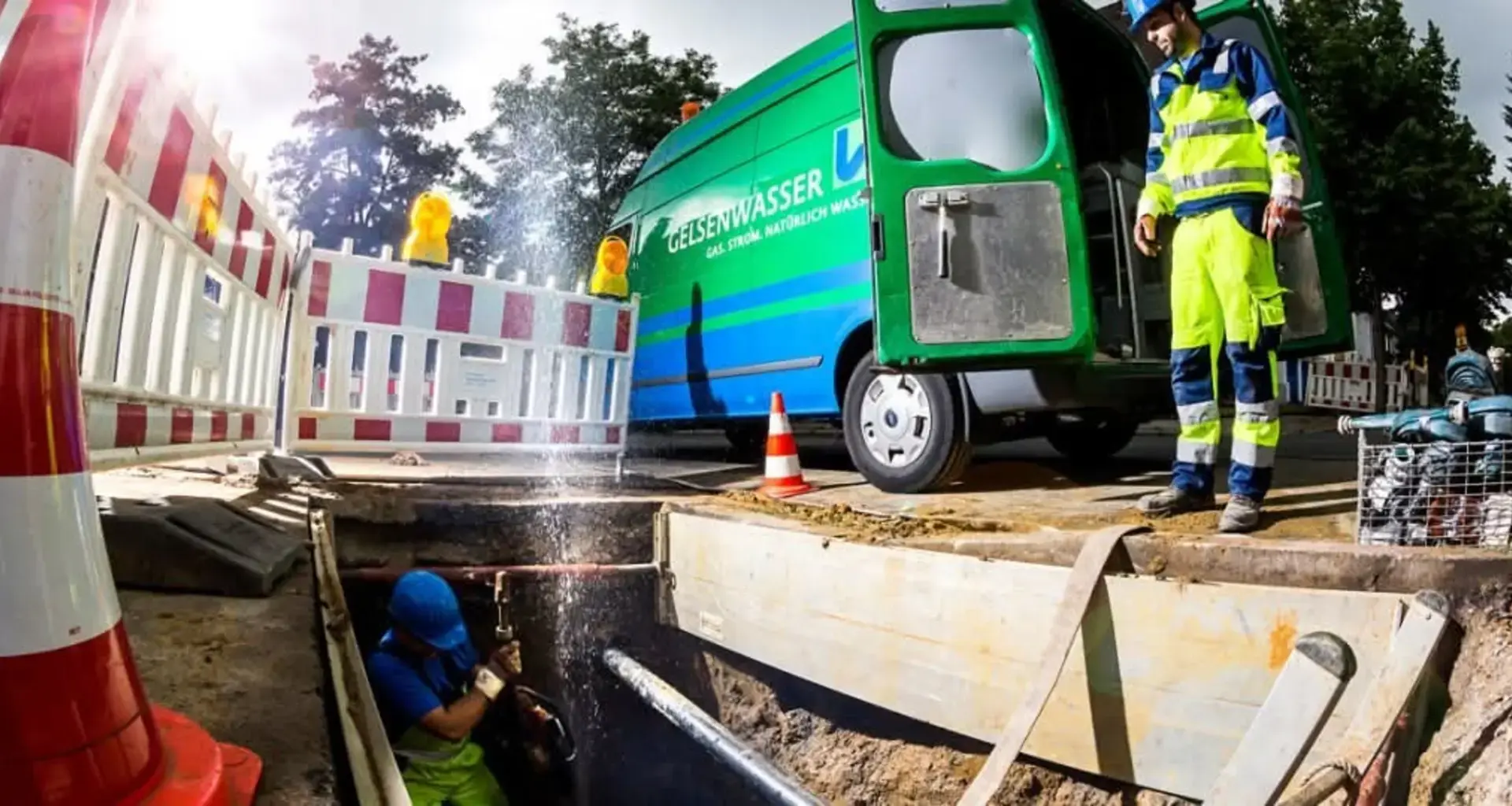 Gelsenwasser: Neue Wasserleitung in Gelsenkirchen - Rotthausen