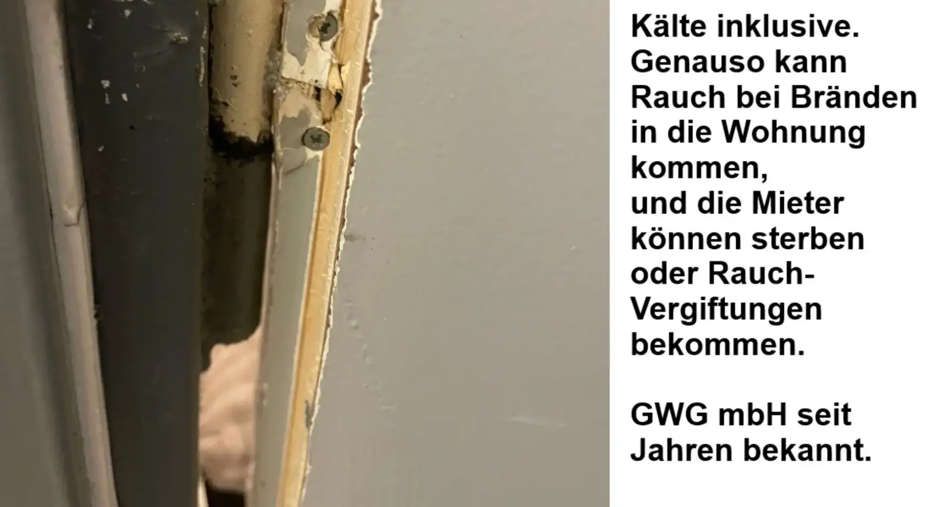 BÜRGERREPORT: Brandschutz bei Mietwohnungen: GWG mbH nicht bekannt