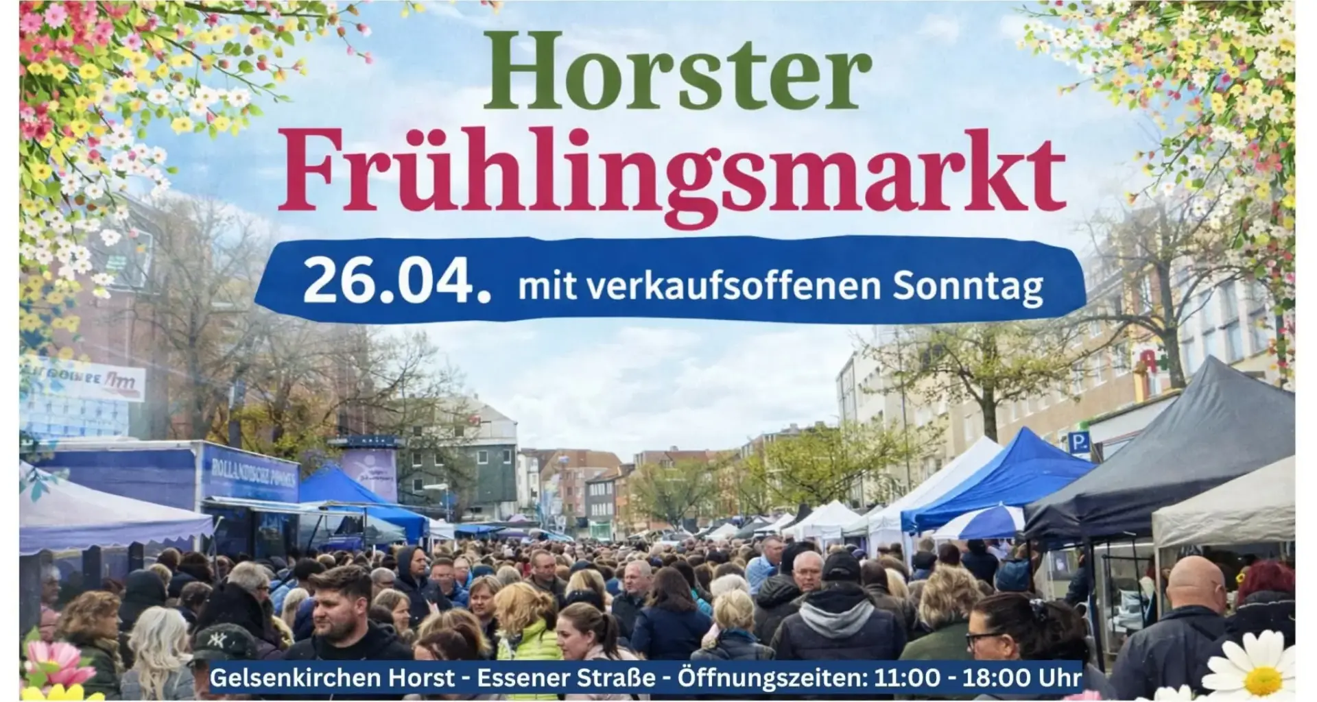Verkaufsoffener Sonntag in Horst: Frühlingsmarkt in Gelsenkirchen- Horst – Bummeln, Genießen & Erleben