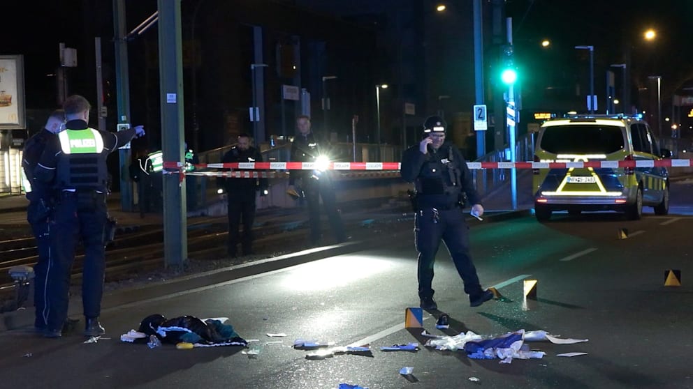 Polizisten hatten den Tatort in der Dortmunder Nordstadt abgesperrt, sicherten stundenlang Spuren