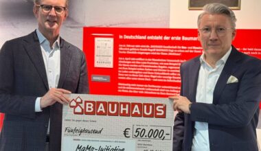 Bauhaus unterstützt die Mannheimer Initiative „Wir wollen helfen e.V.“