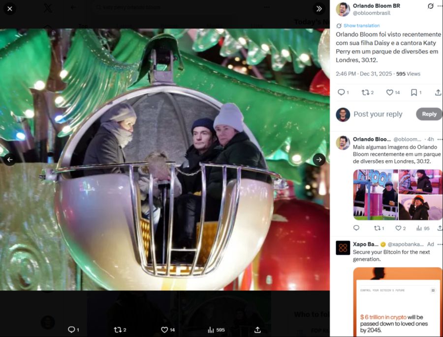 Am Donnerstag gingen sie dann gemeinsam in einen Weihnachtspark.