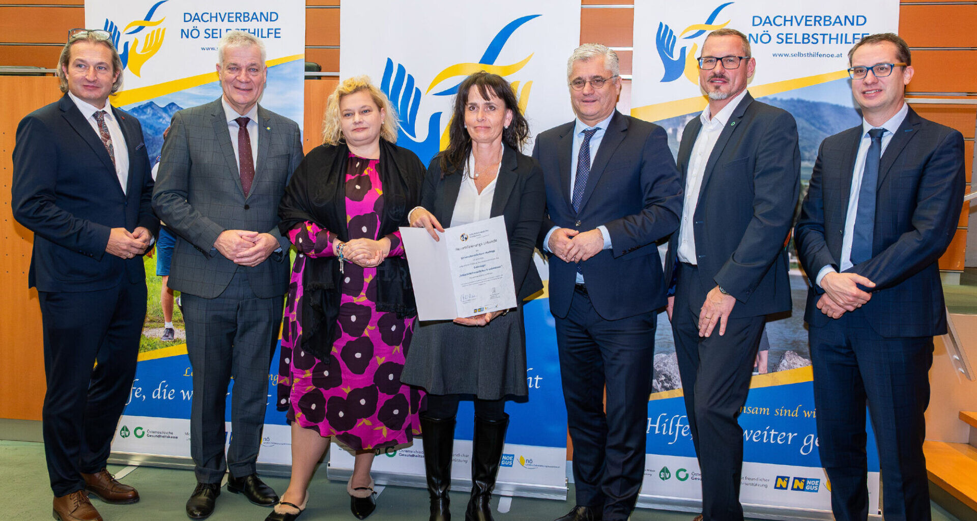 Gütesiegel - UK Hochegg: Engagement rund um Selbsthilfe ausgezeichnet