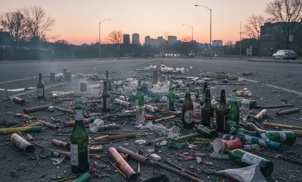 Neujahr 2026: Stadtreinigung und Ahmadiyya-Jugend sorgen für eine saubere Stadt