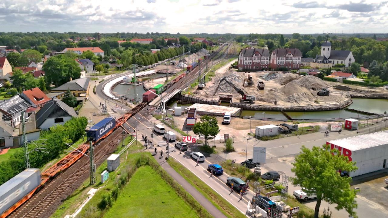 Bahnumbau in Lübbenau zur Hälfte geschafft