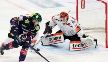 Die Löwen Frankfurt besiegen die Eisbären Berlin trotz Tabellenplatz