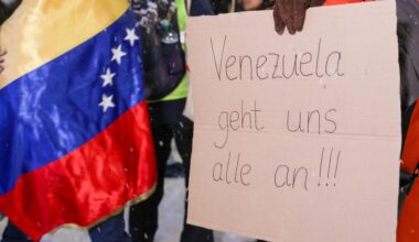 Düsseldorf: 240 Menschen demonstrieren gegen US-Angriffe auf Venezuela