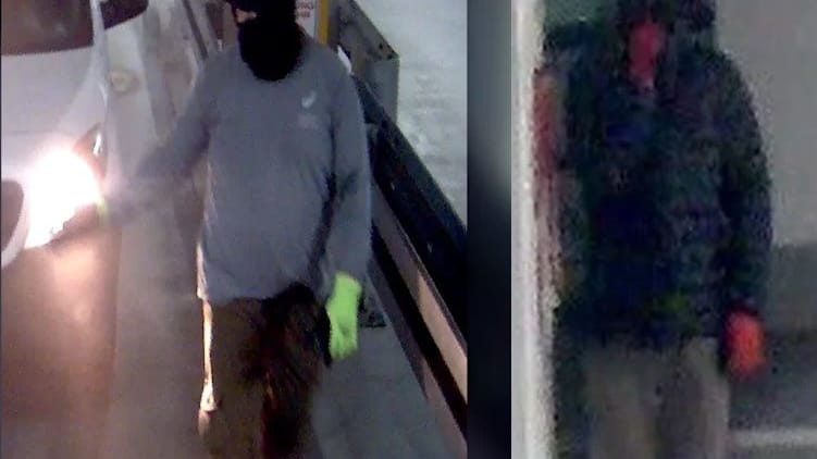 Die mutmaßlichen Täter, die in eine Bank-Filiale in Gelsenkirchen einbrachen.