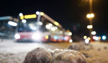 Öffentlicher Nahverkehr ist wegen Wetters eingeschränkt