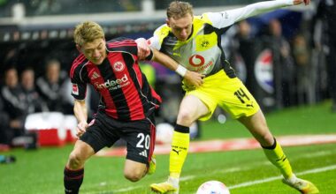 Bundesliga, 16. Spieltag – Freitag: Eintracht Frankfurt und Dortmund trennen sich unentschieden