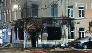 Schwerin: Kneipe "Café Ulrike" ausgebrannt