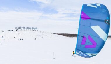 Winterwetter: Mit Zugdrachen und Brett – Snowkiten in Hannover