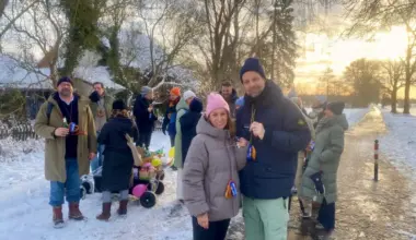 Was Gruppen bei klirrender Kälte erleben